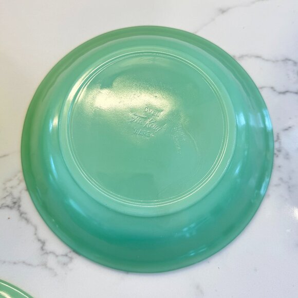 Fire-King Jane Ray Jadeite 7 5/8″ Soup Plate (Set of 3) - Picture 6 of 7